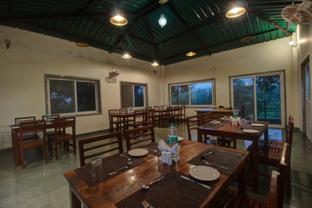 Takhat Villa restaurant with elegant table settings
